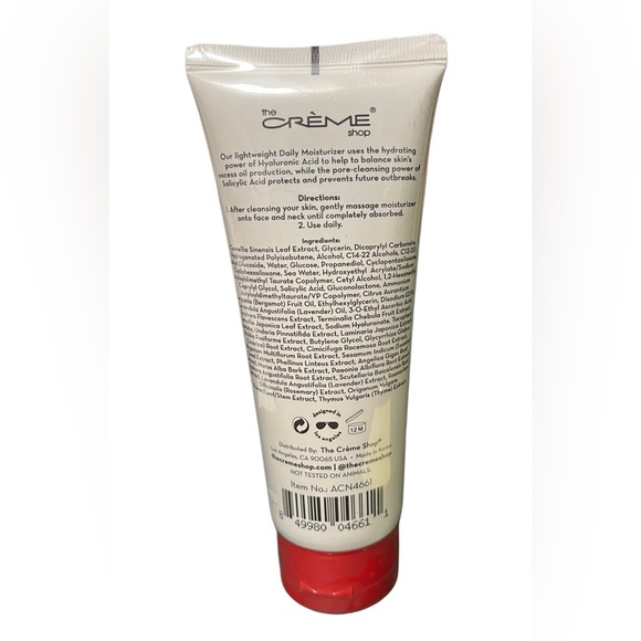 The Crème Shop What Acne? Daily Moisturizer NIP - Picture 3 of 3
